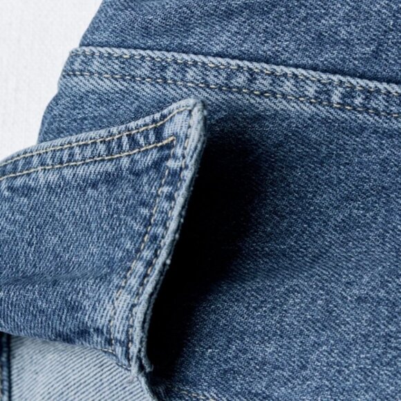 ZARA Z1975 CROPPED DENIM SHIRT - Picture 4 of 7